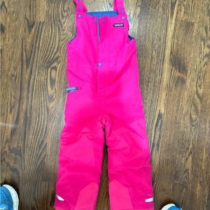 Hot pink Patagonia ski bib. It has adjustable straps that snap. Size XS.